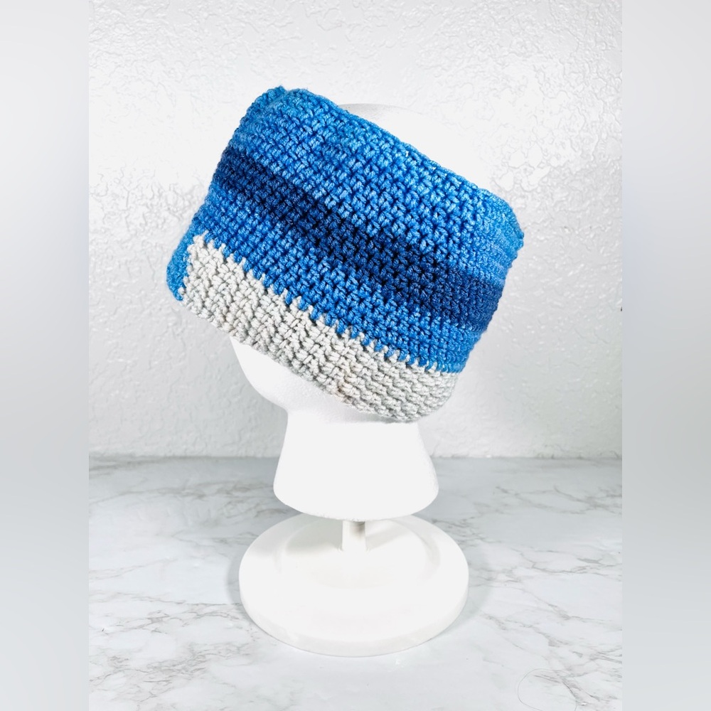 Crochet Ear Warmer Headband With 2 Scrunchies - Picture 5 of 9
